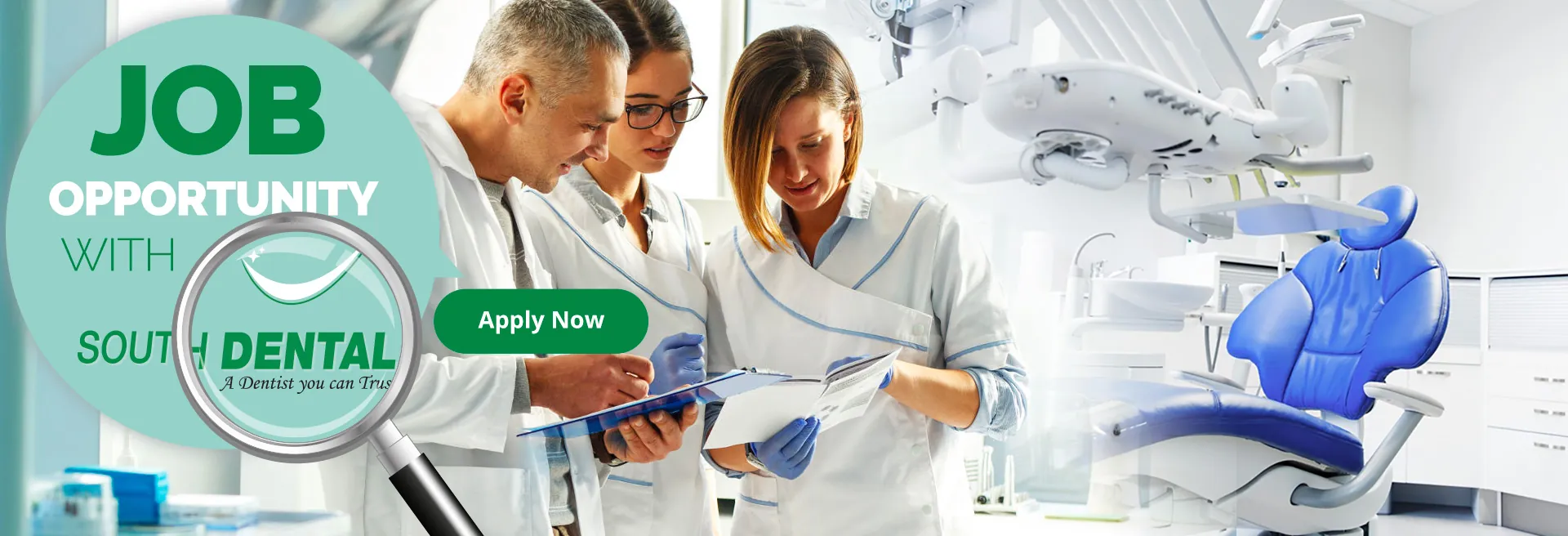 Dental team at work